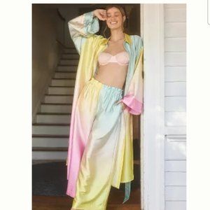 Anthropologie Satin Pajama PANTS